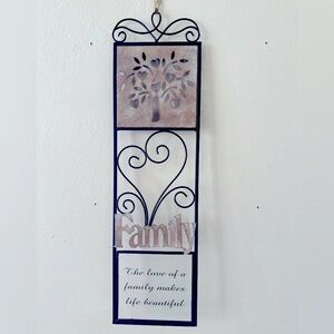 Family Metal Wall Hanging 6”x 22”